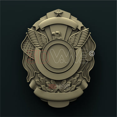 BADGE 3D STL 3DWave